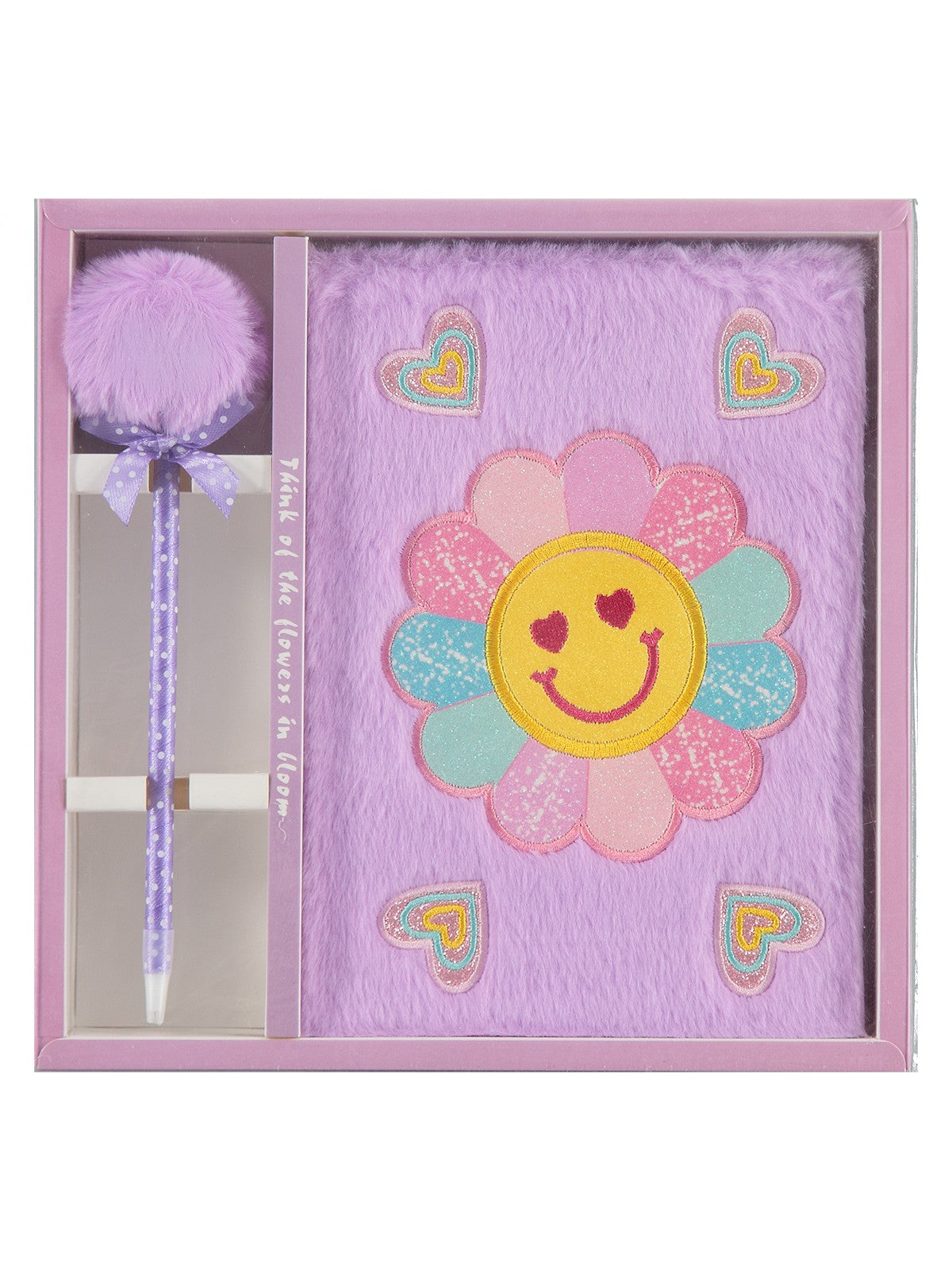 Ceren İthalat Lilamor Peluş Kalemli Defter Set Emoji - Lila