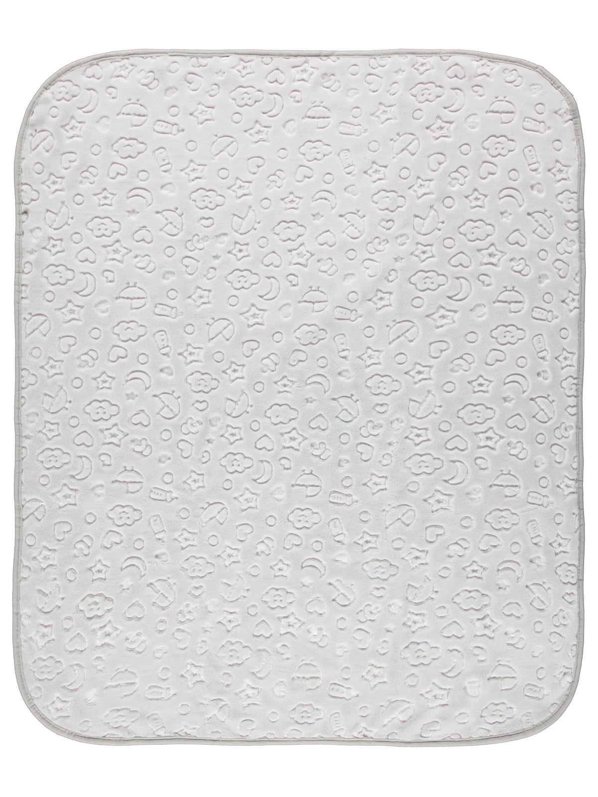 Civil Baby Bulut Yıldız Empirme Baskılı 100x120 cm Battaniye - Gri