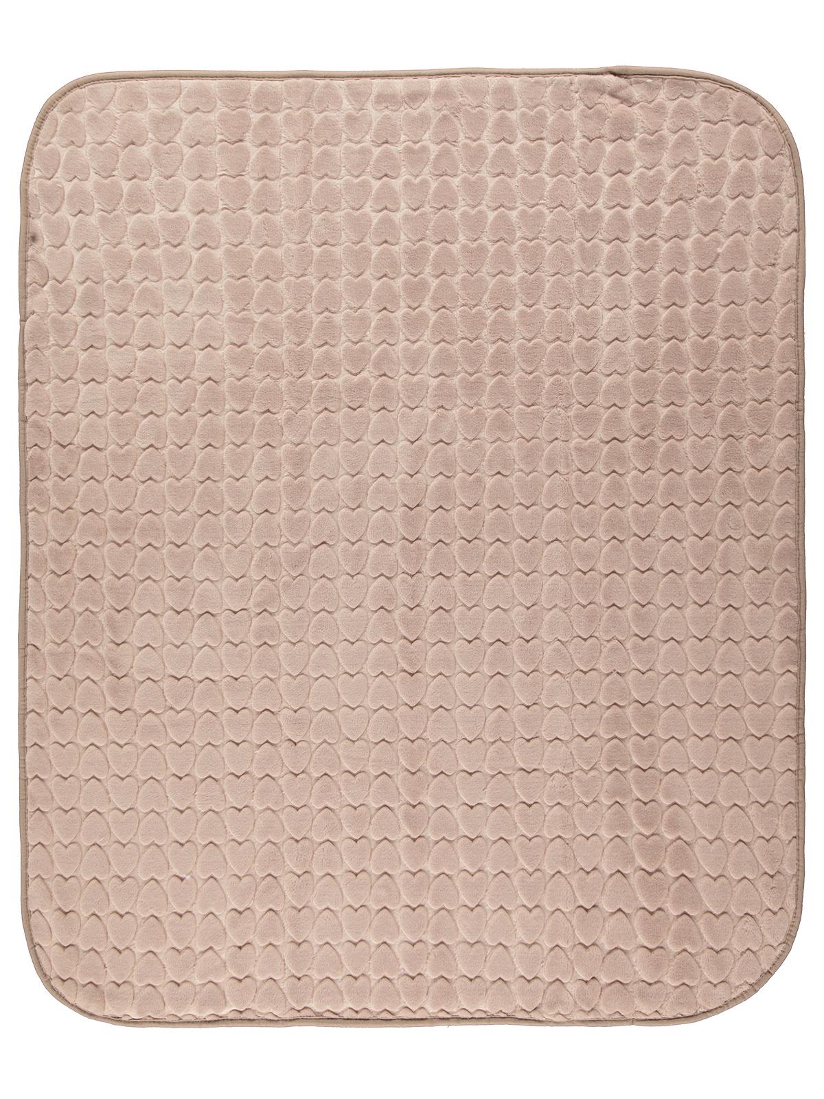 Civil Baby Kalp Empirme Baskılı 100x120 cm Battaniye - Kahverengi