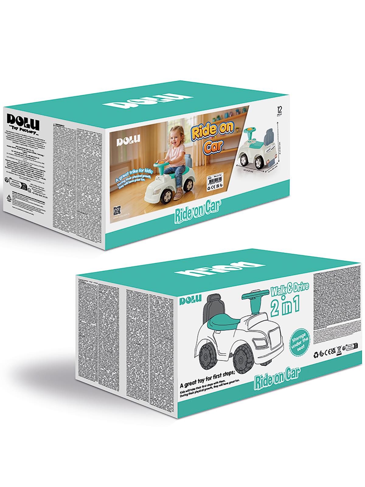 Dolu Oyuncak Step Car 2 In 1 Kutuda - Yeşil