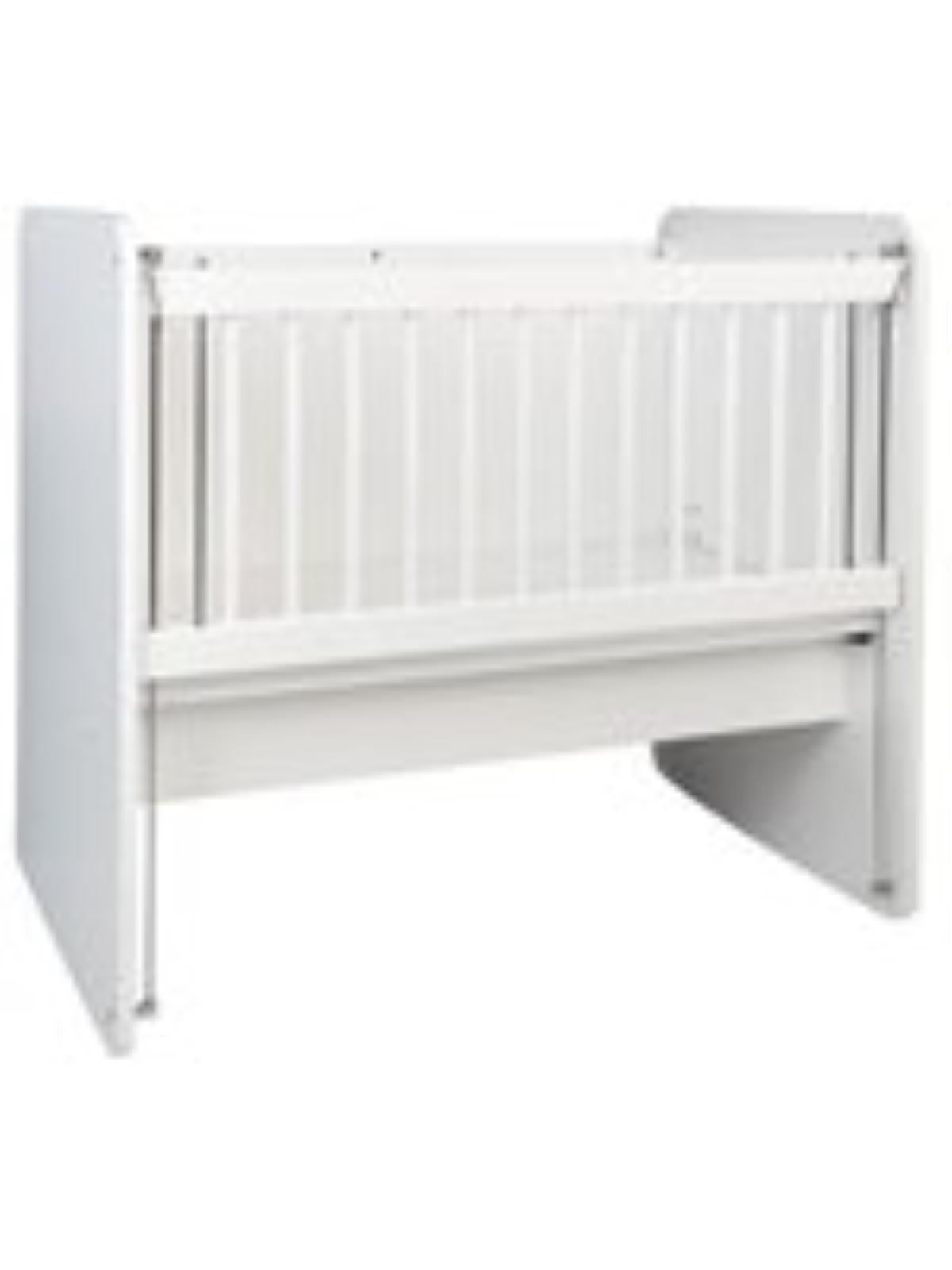 Babywhen Pratik Sallanır Anne Yanı Ahşap Beşik 60x120 cm - Beyaz