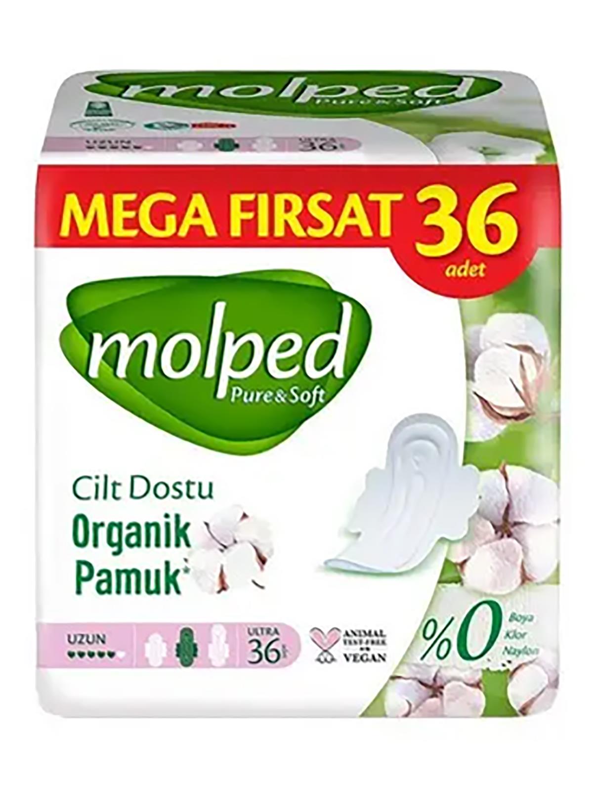 Molped Pure & Soft Mega Paket Uzun Hijyenik Ped 36'lı