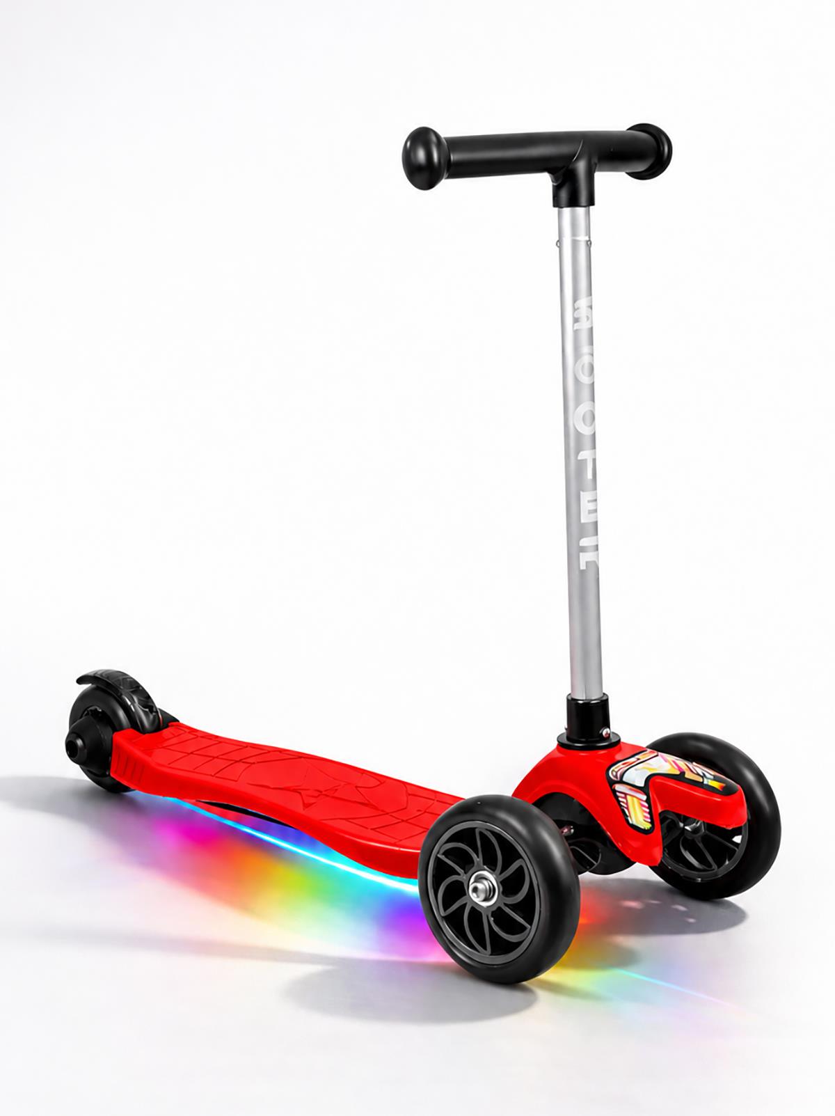Tois ColorWase Led Işıklı 4 Kademe Ayarlanabilir 3 Tekerlekli Scooter - Kırmızı