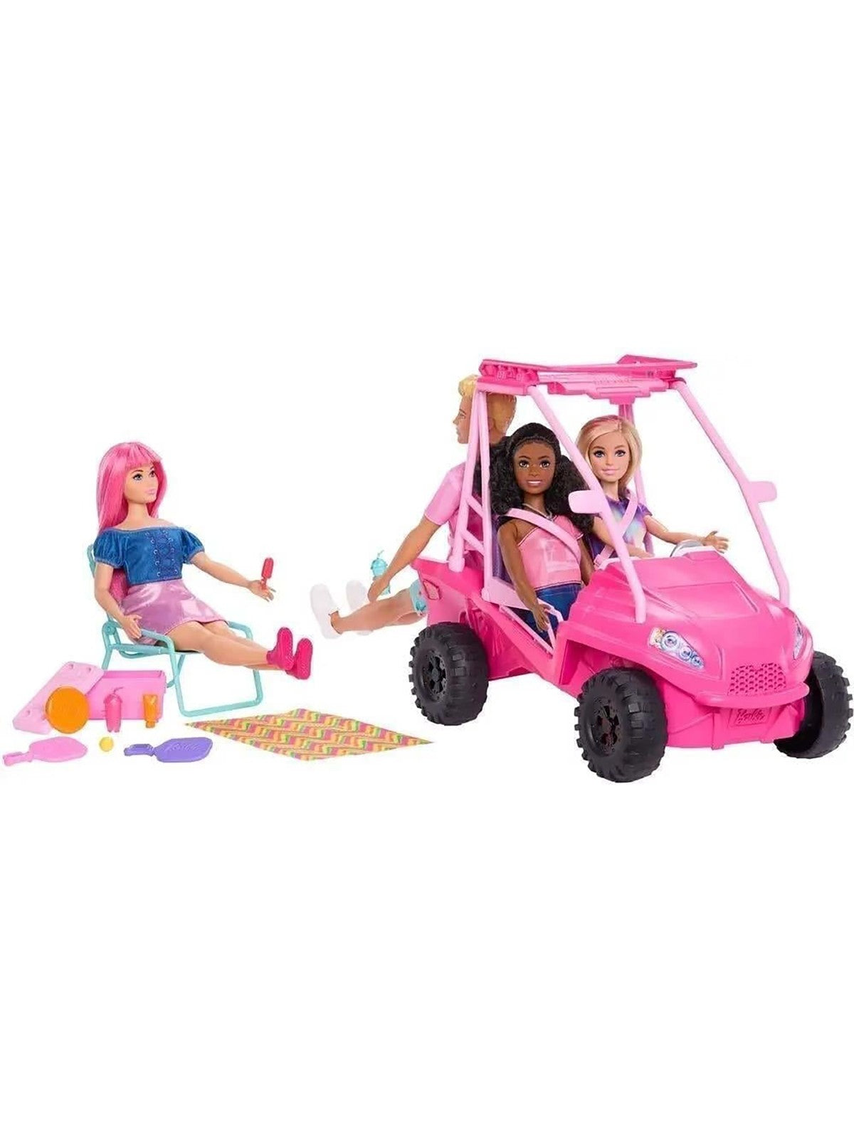 Barbie Plaj Arabası Bebek Araç Ve Aksesuarları