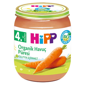 Hipp Mama Organik Havuç Püresi Kavanoz Mama 125 gr +4 Ay