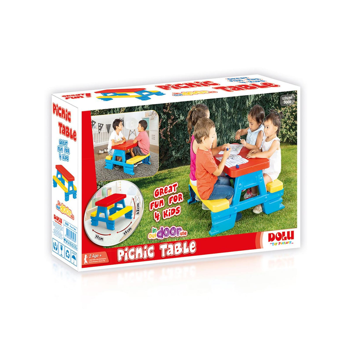 Dolu Oyuncak  Piknik Masası 4 Kişilik