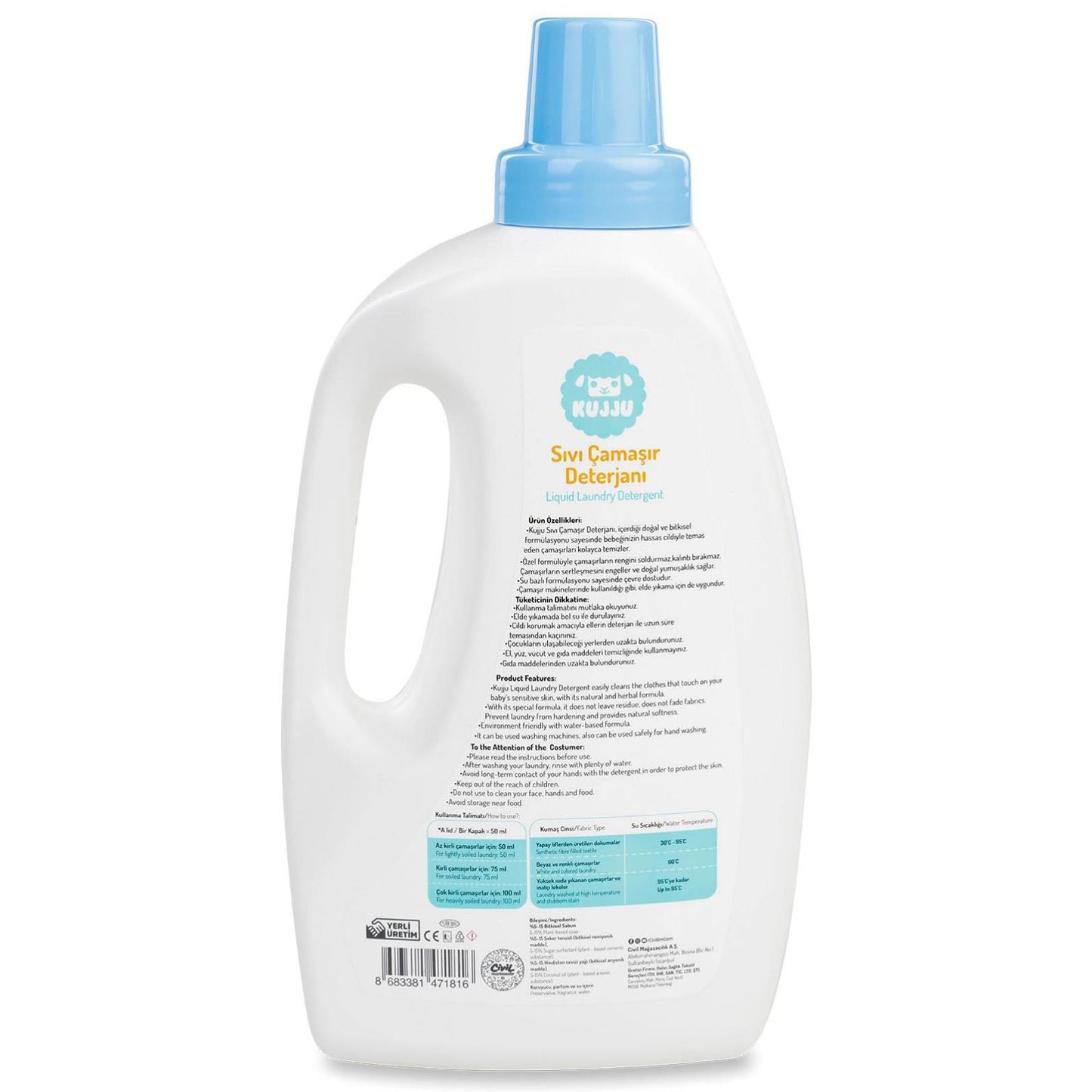 Kujju Çamaşır Deterjanı 1500 ml