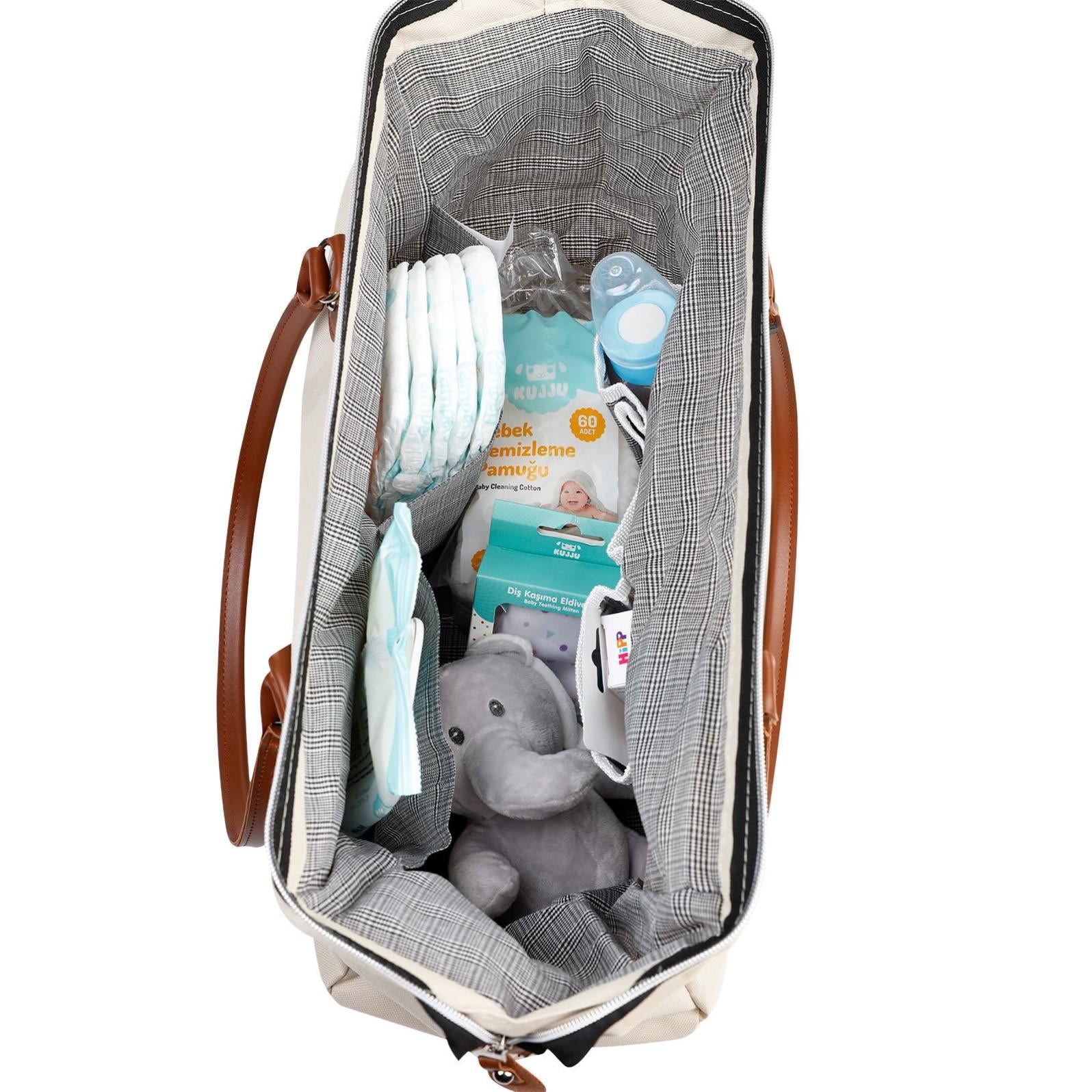 Stylo Çanta Mommy Bag Anne Bebek Bakım Çantası - Bej