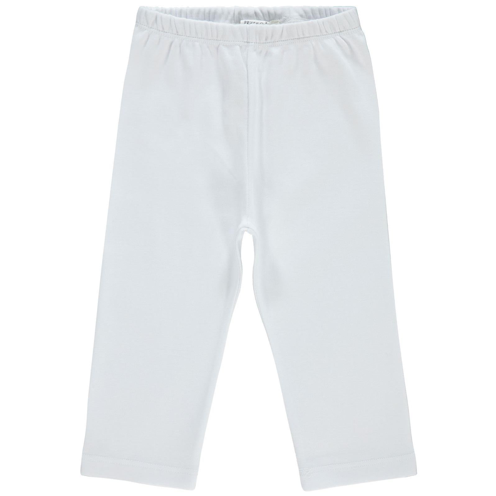 Civil Baby Düz Model Beli Lastikli 12-24 Ay Tek Alt Bebe - Beyaz