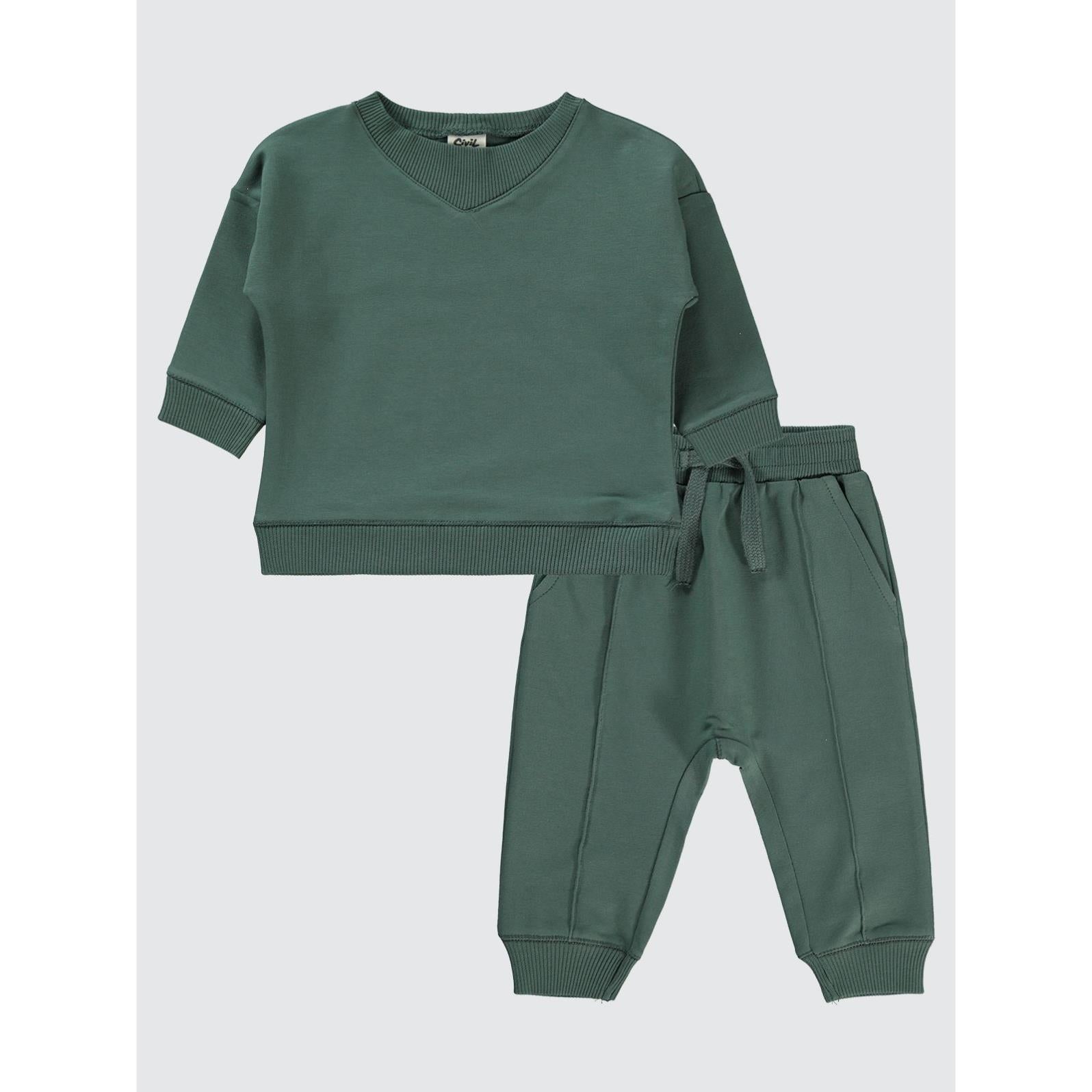 Civil Baby Basic 6-18 Ay Takım - Haki