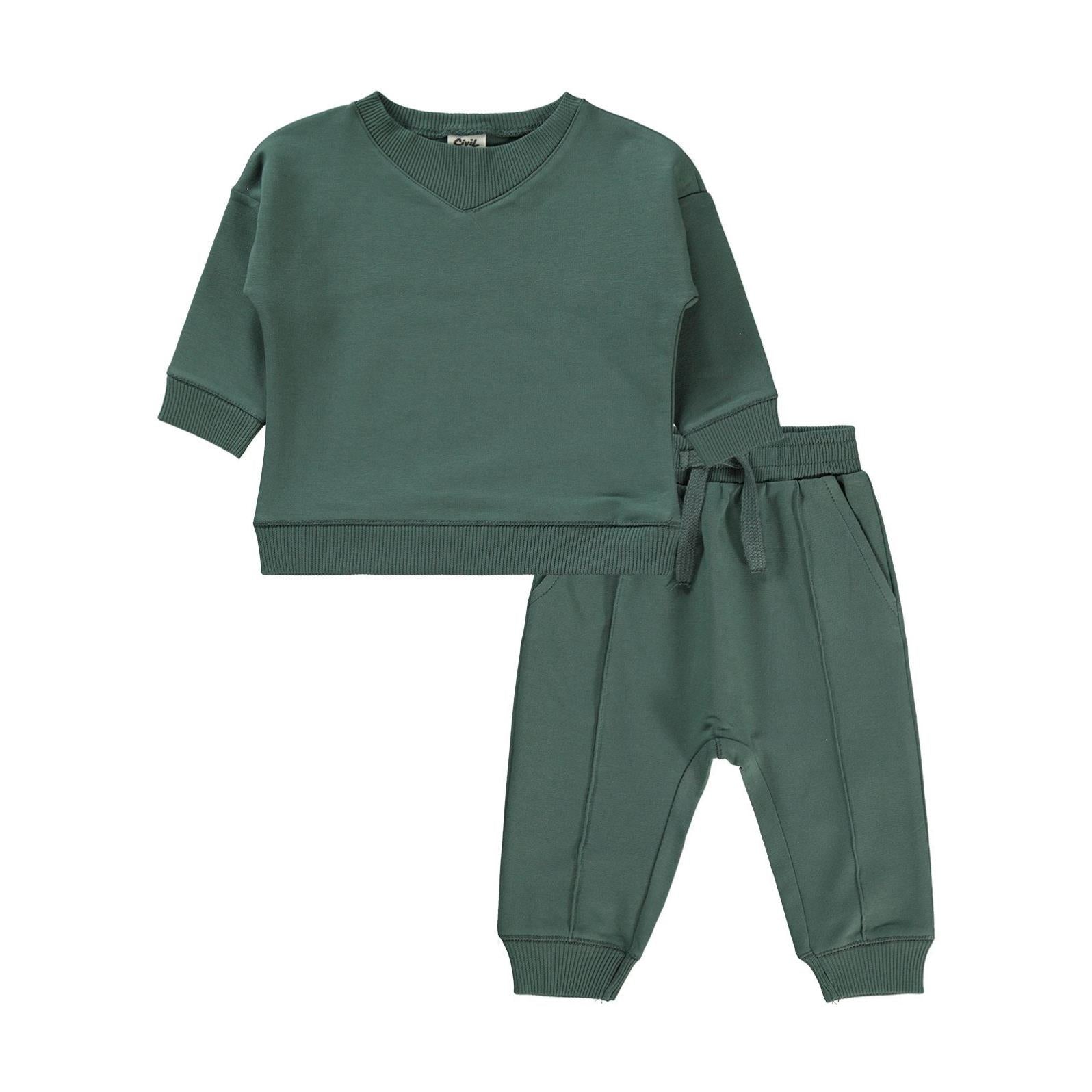 Civil Baby Basic 6-18 Ay Takım - Haki