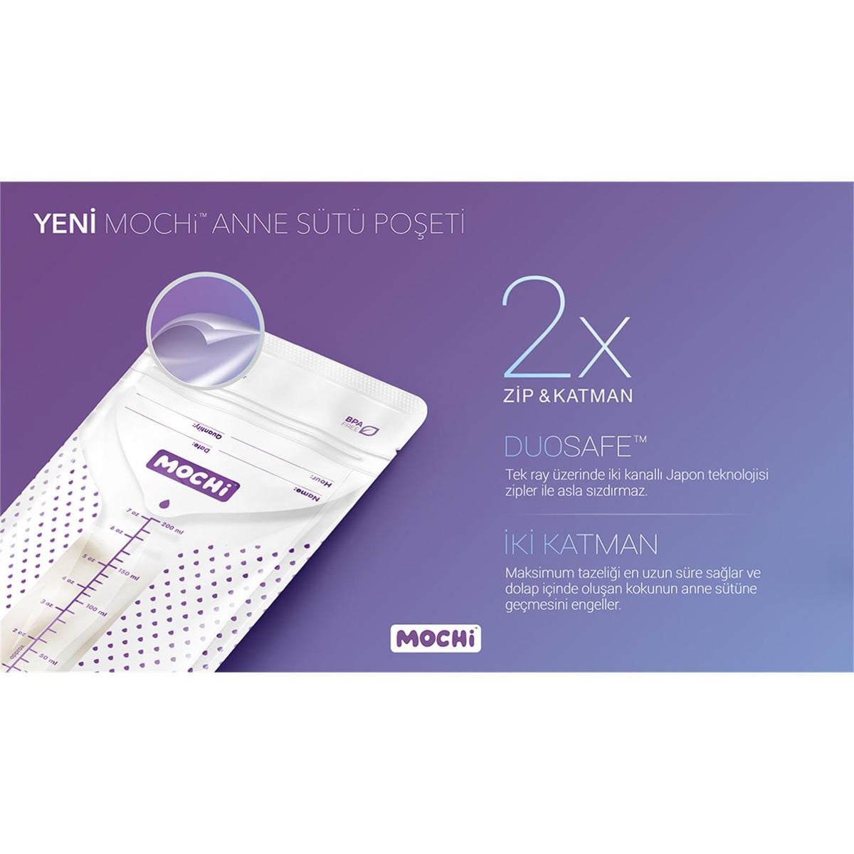 Mochi Anne Sütü Poşeti 200 ml 120 li
