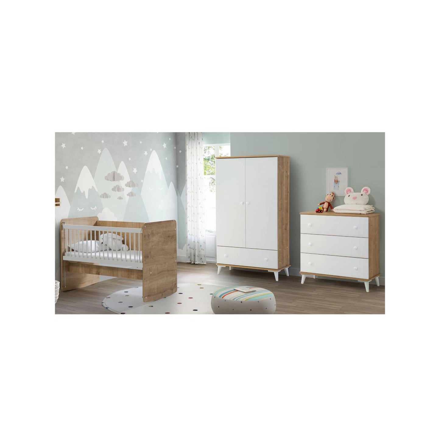 Babywhen Başucu Beşiği 60x120 cm-Ahşap