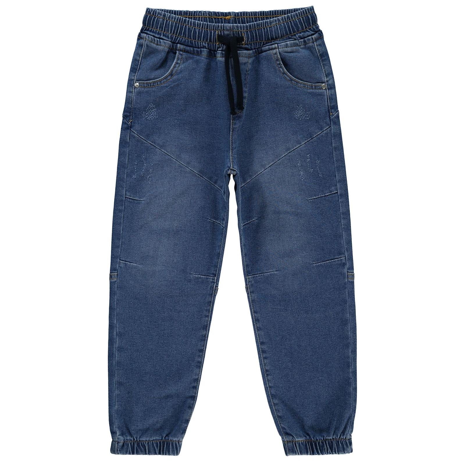 Civil Boys Bel Paça Lastikli Parçalı 6-9 Yaş Pantolon - Mavi