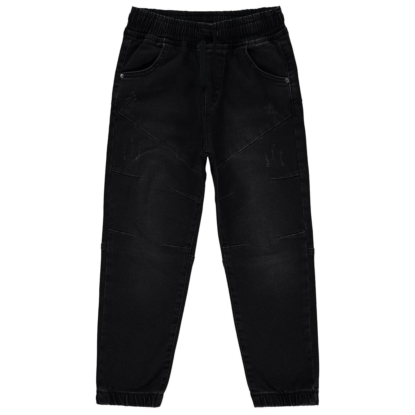 Civil Boys Bel Paça Lastikli Parçalı 10-13 Yaş Pantolon - Siyah
