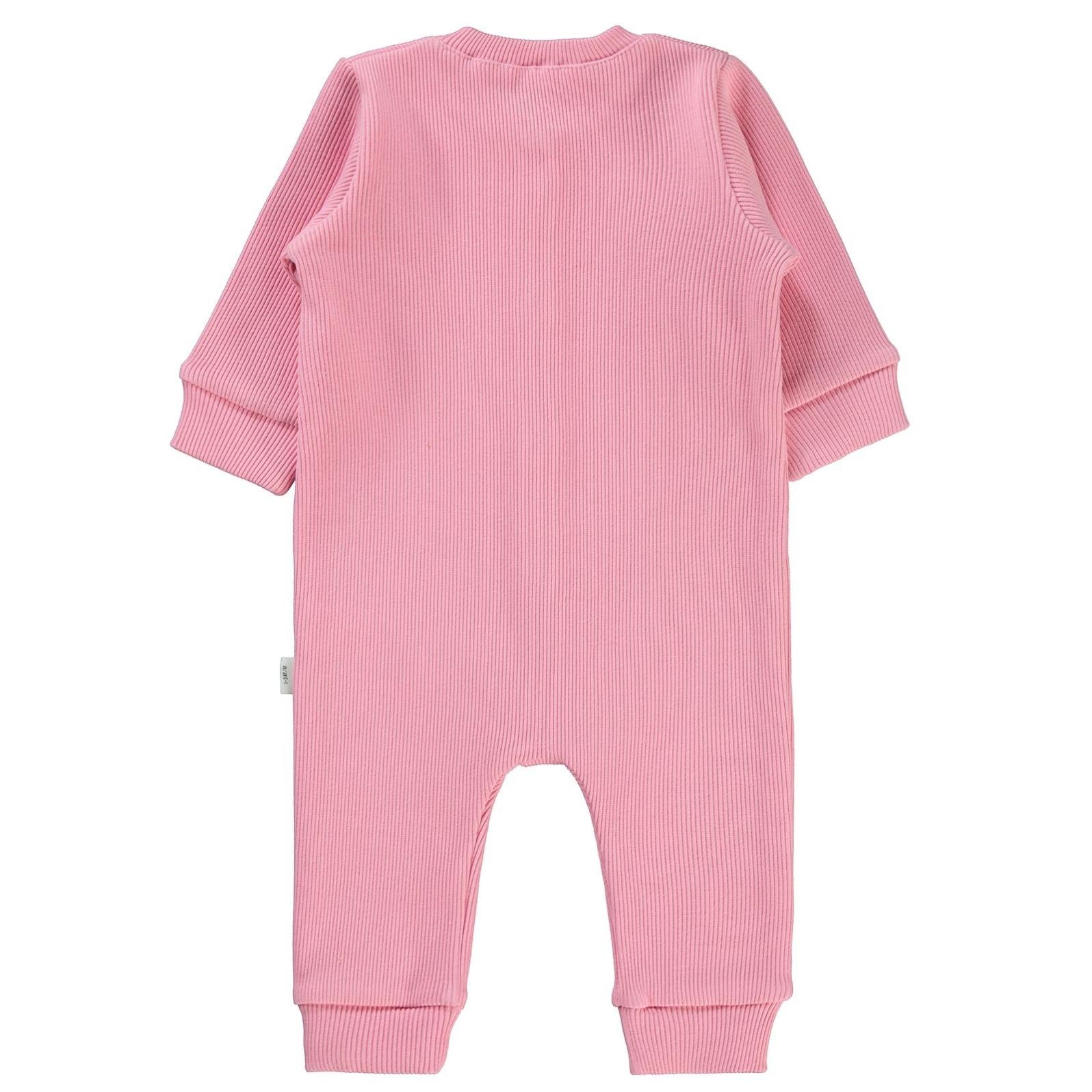 Civil Baby Düz Basic 1-6 Ay Tulum - Pembe