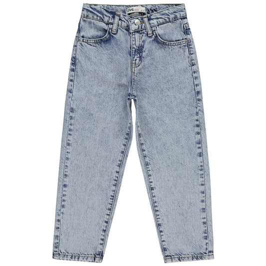 Civil Girls Mom Jean 10-13 Yaş Pantolon - Mavi