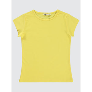 Civil Girls Basic 6-9 Yaş Tişört - Sarı