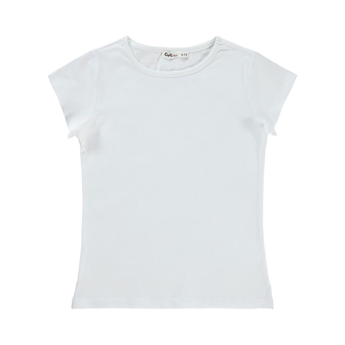 Civil Girls Basic 6-9 Yaş Tişört - Beyaz