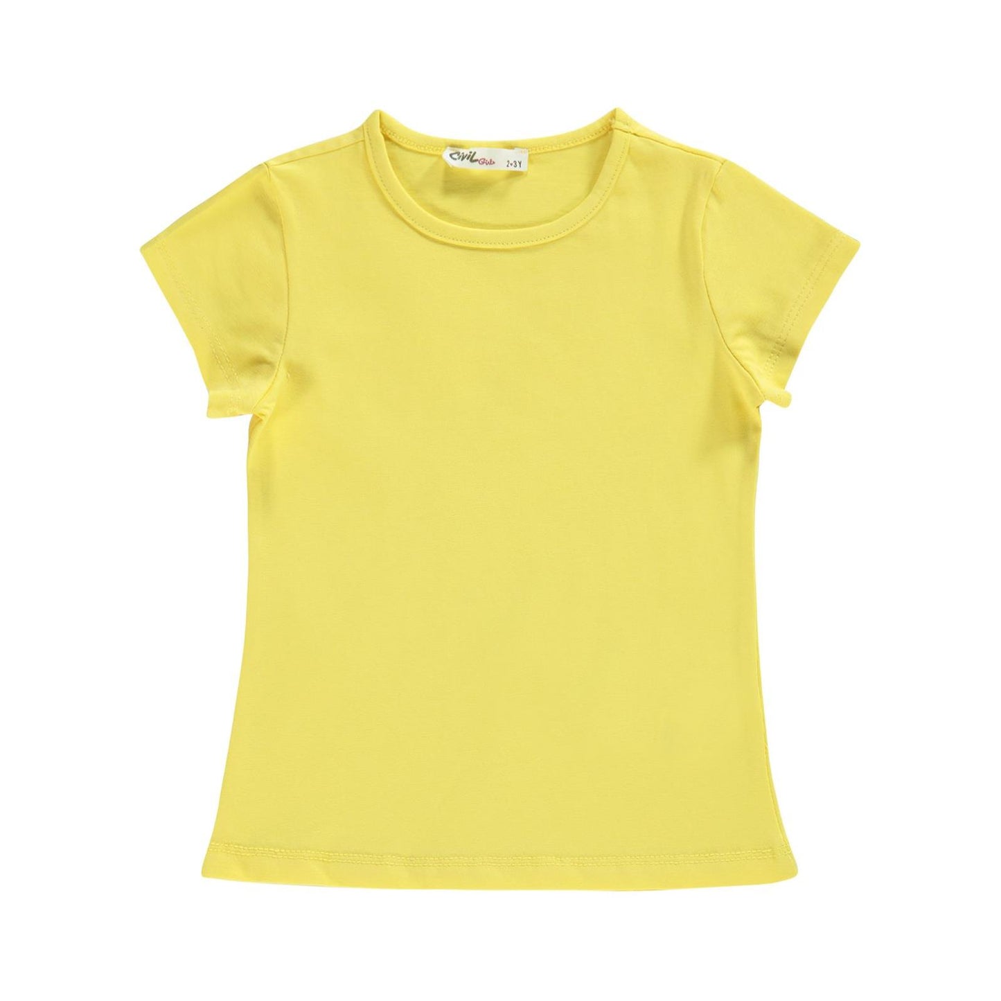 Civil Girls Basic 2-5 Yaş Tişört - Sarı