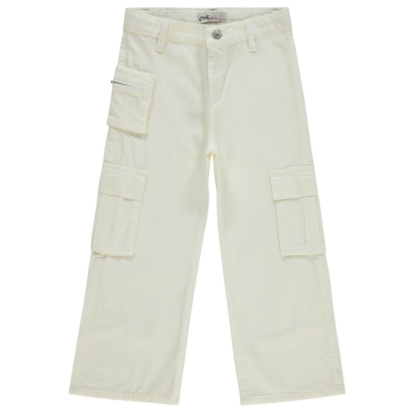 Civil Girls Üç Cepli Kargo 10-13 Yaş Pantolon - Lila
