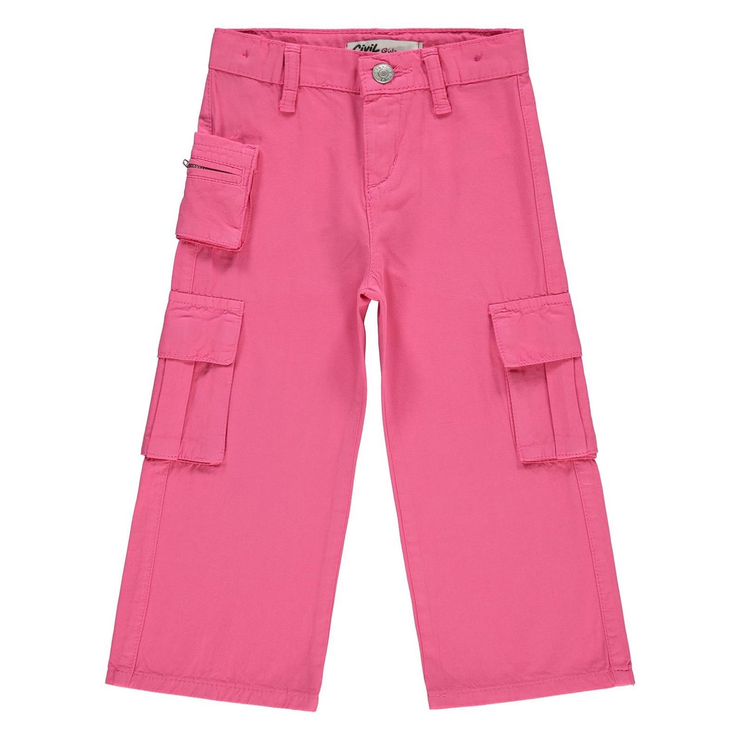 Civil Girls Üç Cepli Kargo 2-5 Yaş Pantolon - Pembe