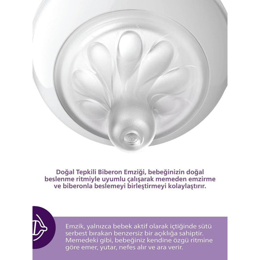 Avent Natural Response 2'li Biberon Emziği6 Numara6+ AyDoğal Tepkili Biberon Emziği