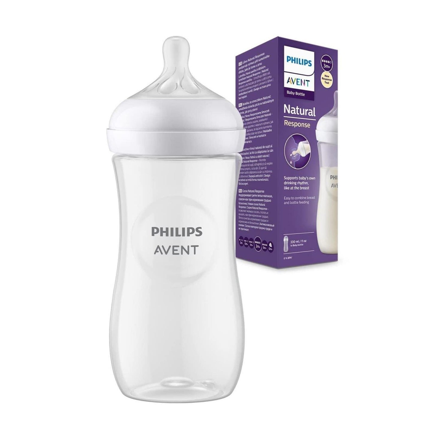Avent Natural Response PP Biberon330ml3+ Ay,Doğal Tepkili Biberon Emziği
