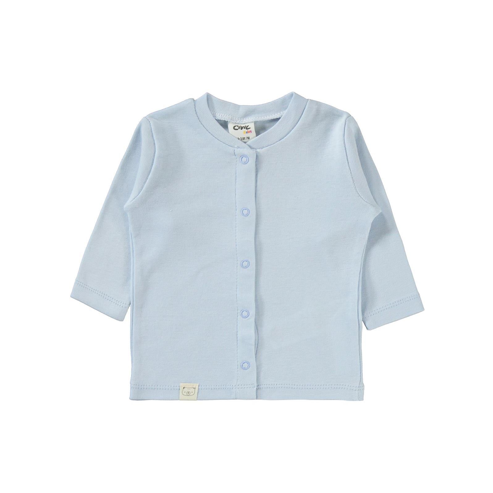 Civil Baby Düz 1-6 Ay Pijama Takımı - Mavi