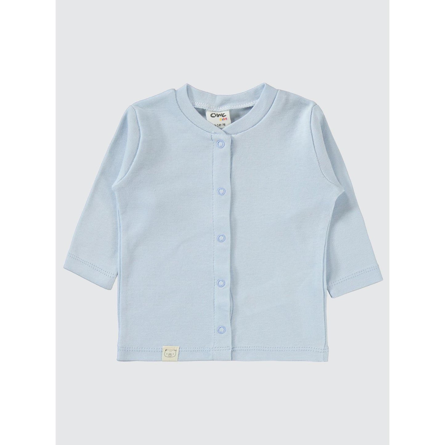 Civil Baby Düz 1-6 Ay Pijama Takımı - Mavi