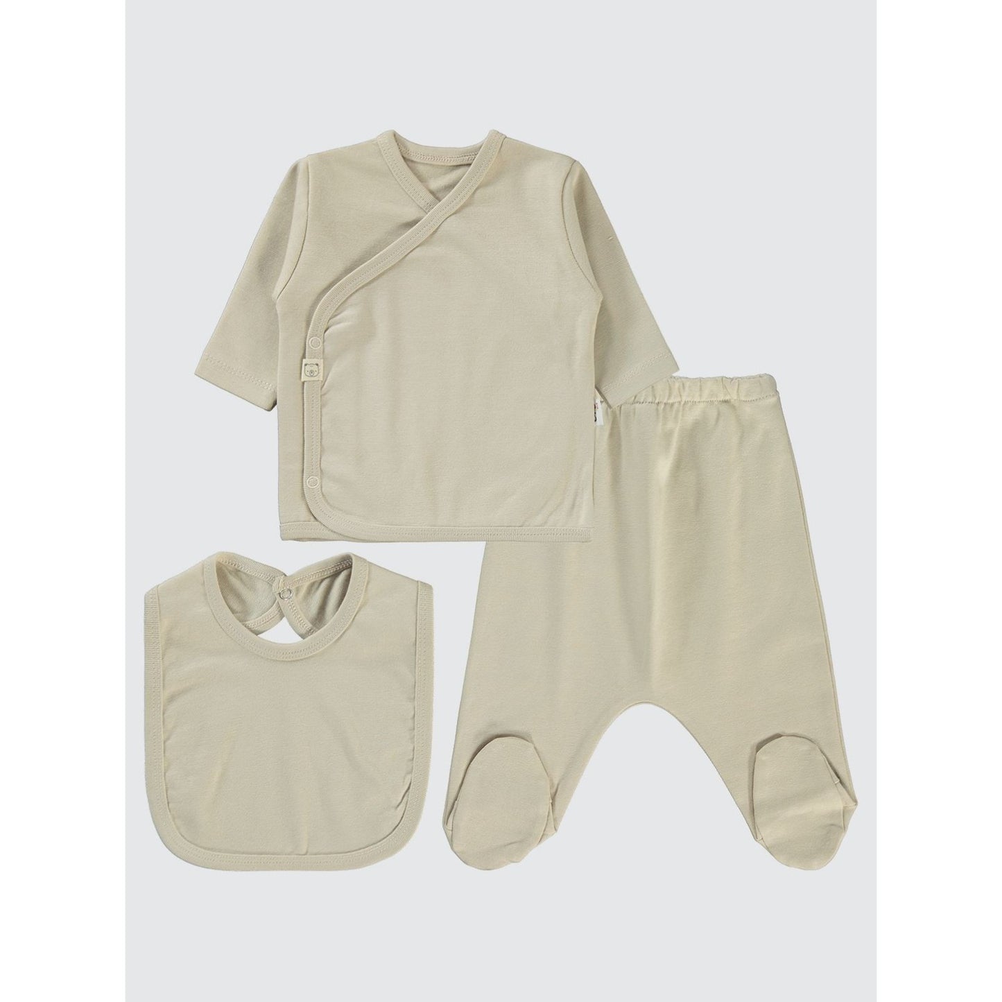 Civil Baby 3'Lü Basic  Zıbın Takımları - Gri