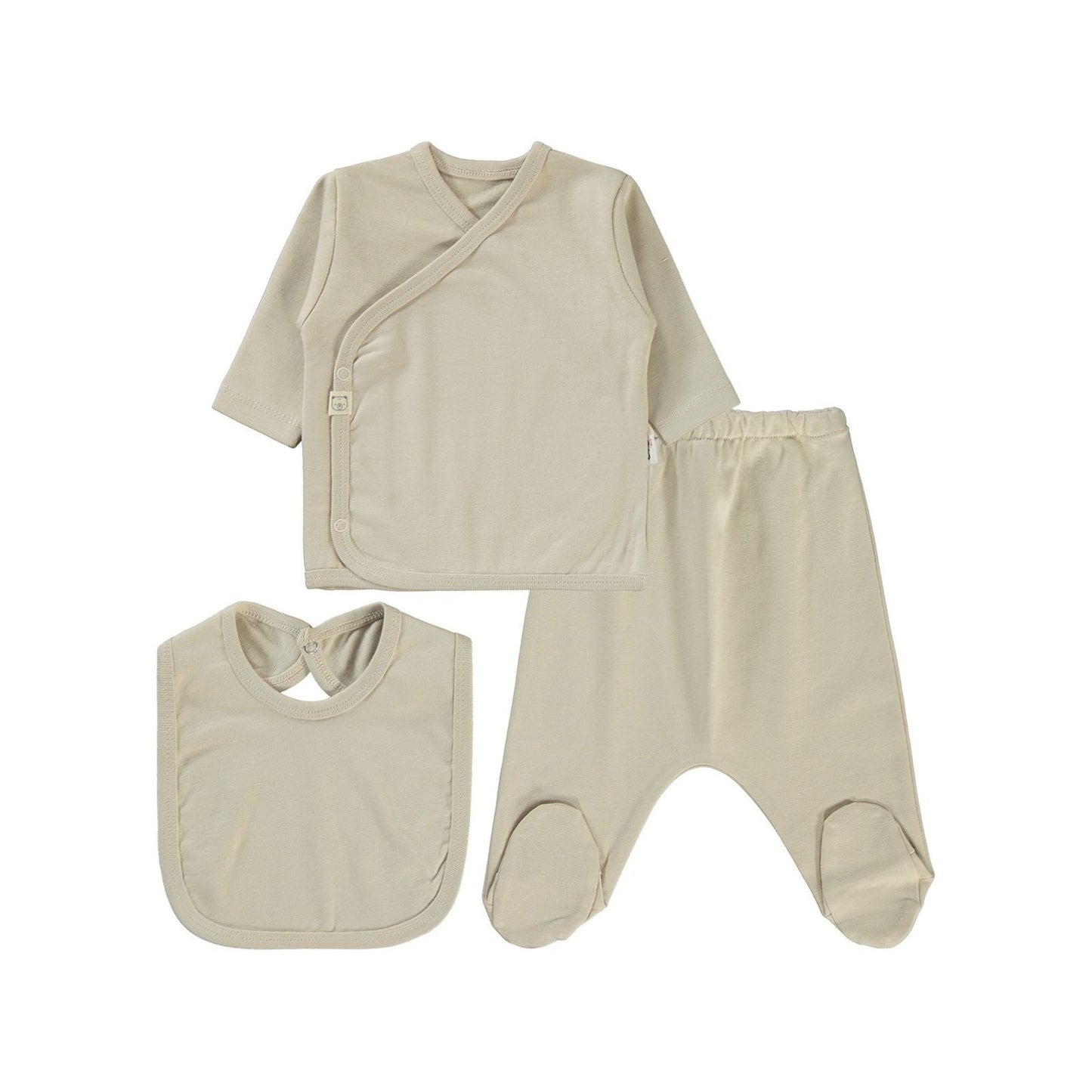 Civil Baby 3'Lü Basic  Zıbın Takımları - Gri