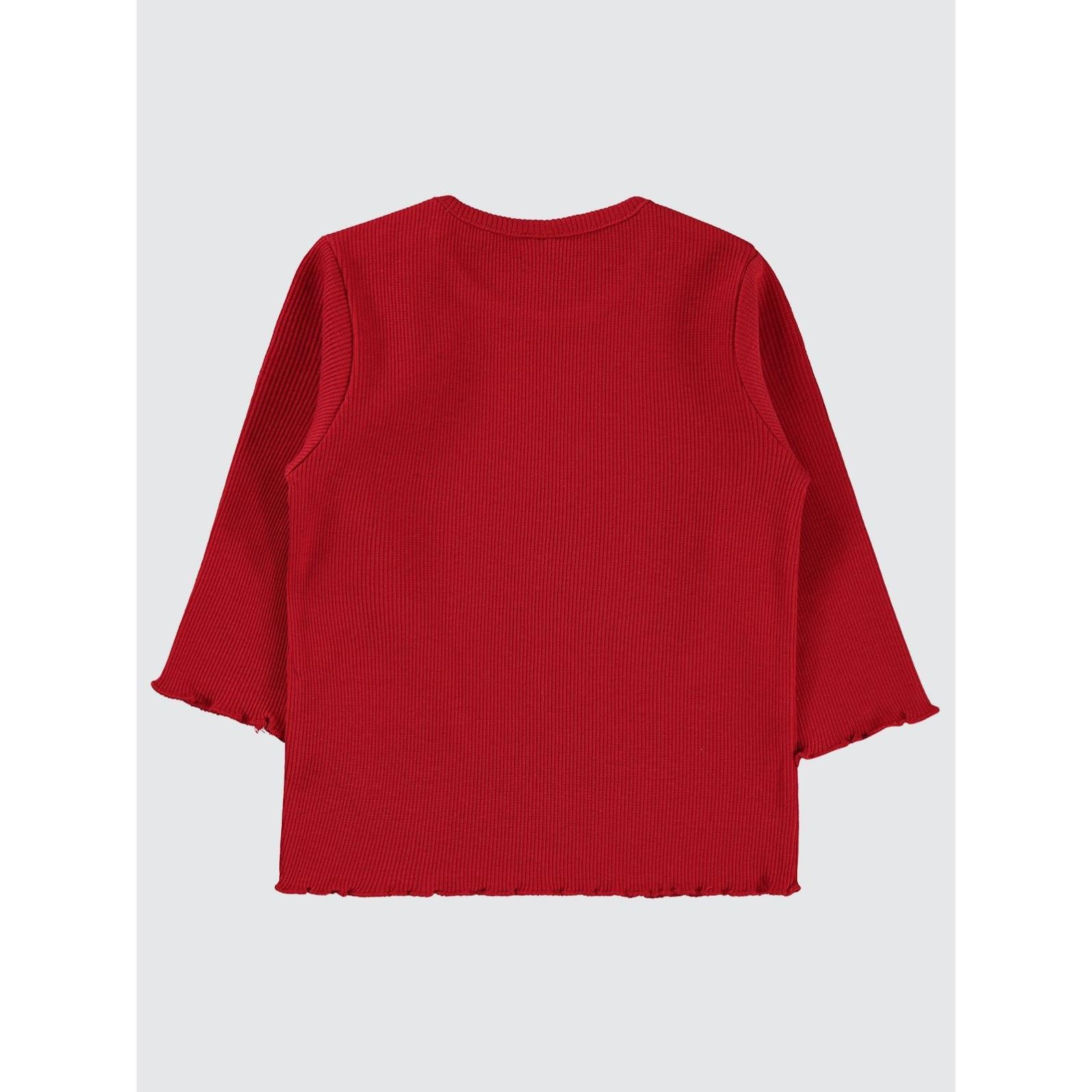 Civil Baby Kol Ucu Detaylı 6-18 Ay Sweatshirt - Kırmızı