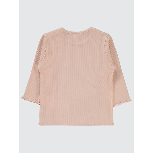 Civil Baby Kol Ucu Detaylı 6-18 Ay Sweatshirt - Pudra