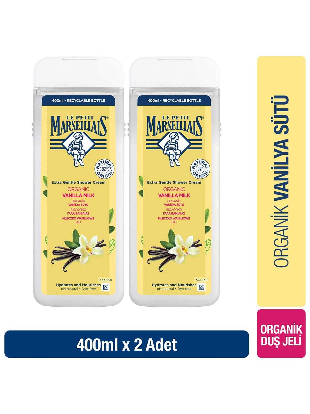 Le Petit Marseillais Vanilya Sütü Duş Jeli 400+400  ml