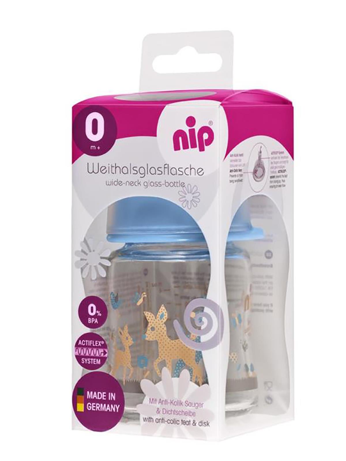 Nip 120 Ml Cam Biberon 0 Ay+ - Mavi