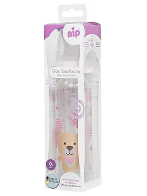 Nip 250 Ml Cam Biberon 0-6 Ay - Pembe