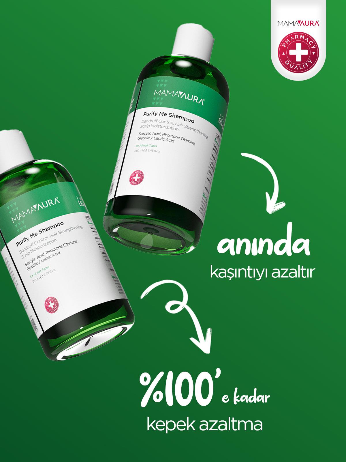 Mamaaura Kepek Ve Kaşıntı Karşıtı Şampuan - Purify Me Shampoo 250 Ml