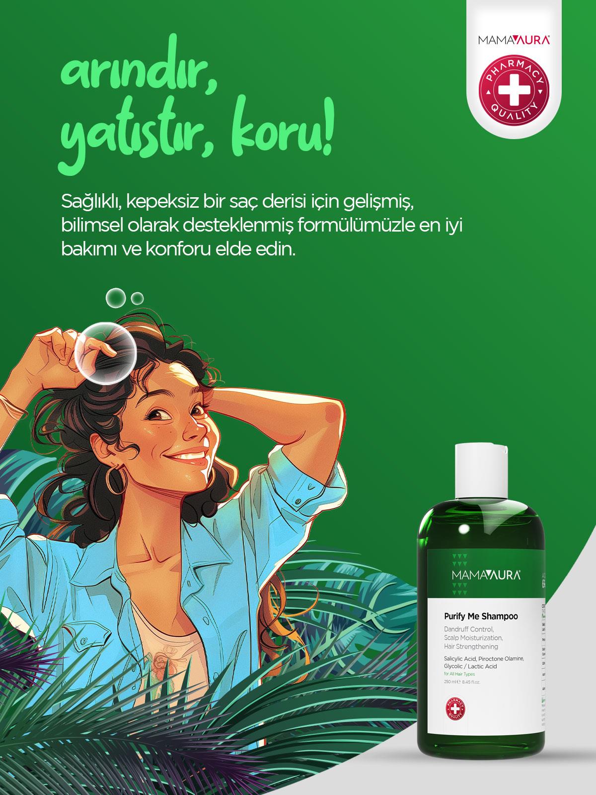Mamaaura Kepek Ve Kaşıntı Karşıtı Şampuan - Purify Me Shampoo 250 Ml