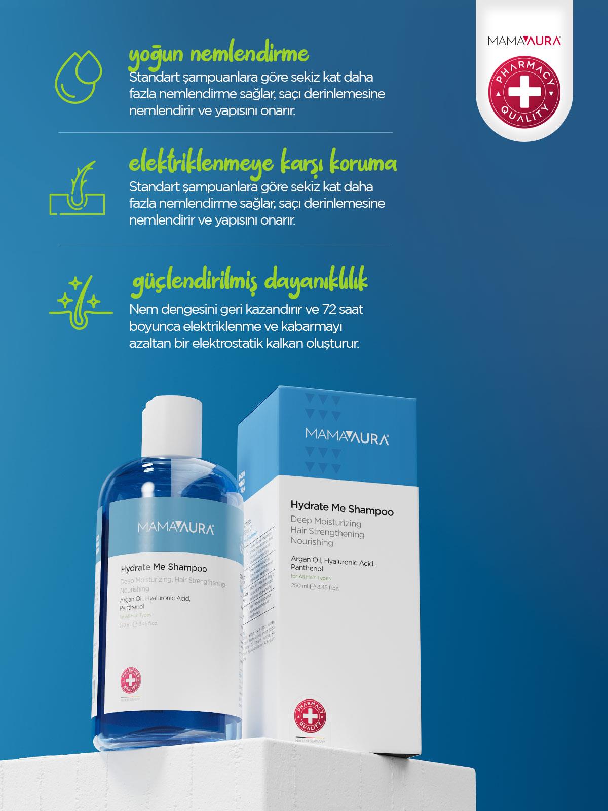 Mamaaura Hydrate Me Nemlendirici Şampuan 250 ml