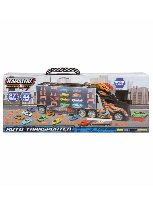 Sunman Oyuncak Auto Transporter 9 Araçlı Oyun Seti
