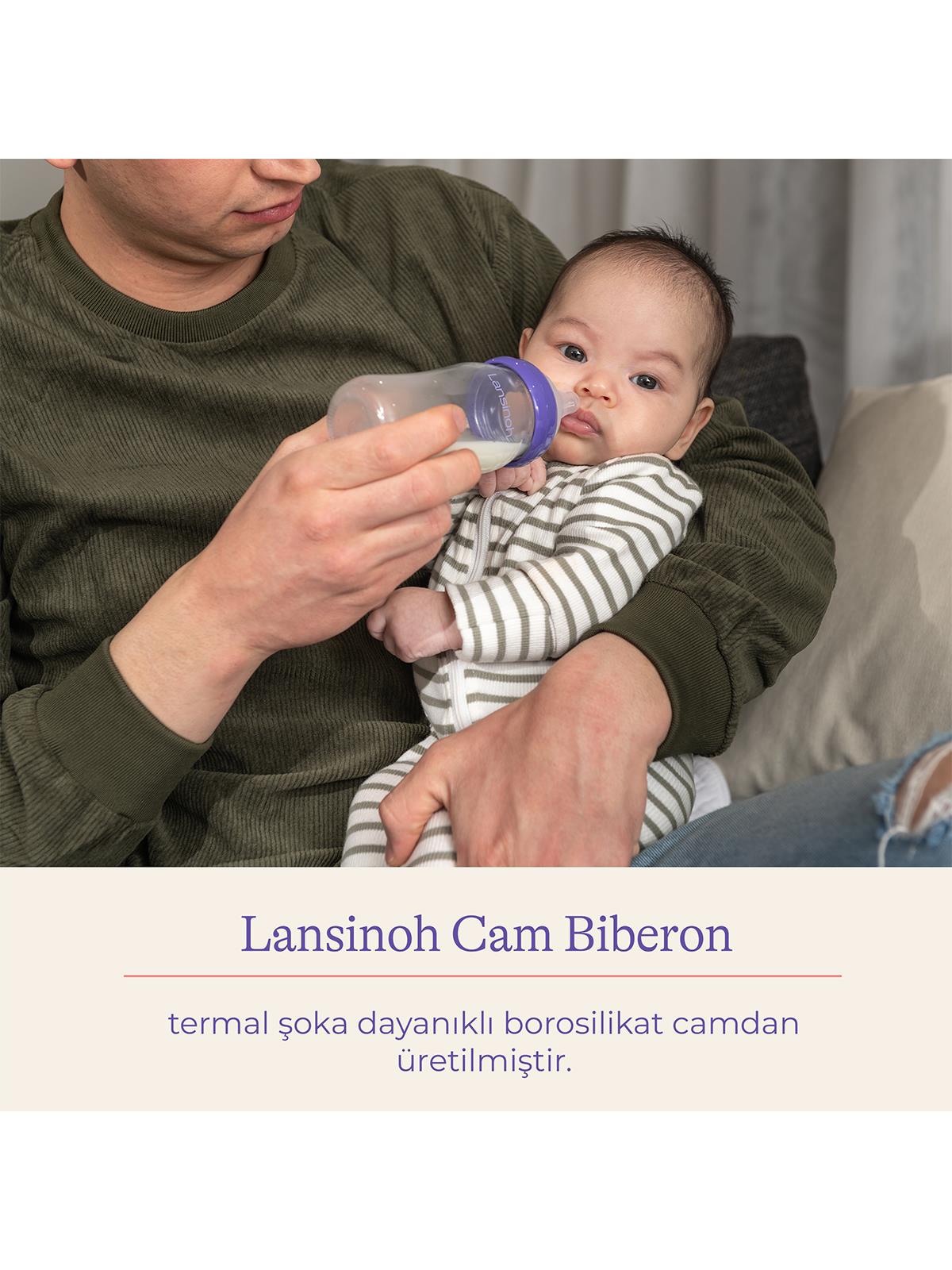 Lansınoh Cam Biberon 240 ml - Standart