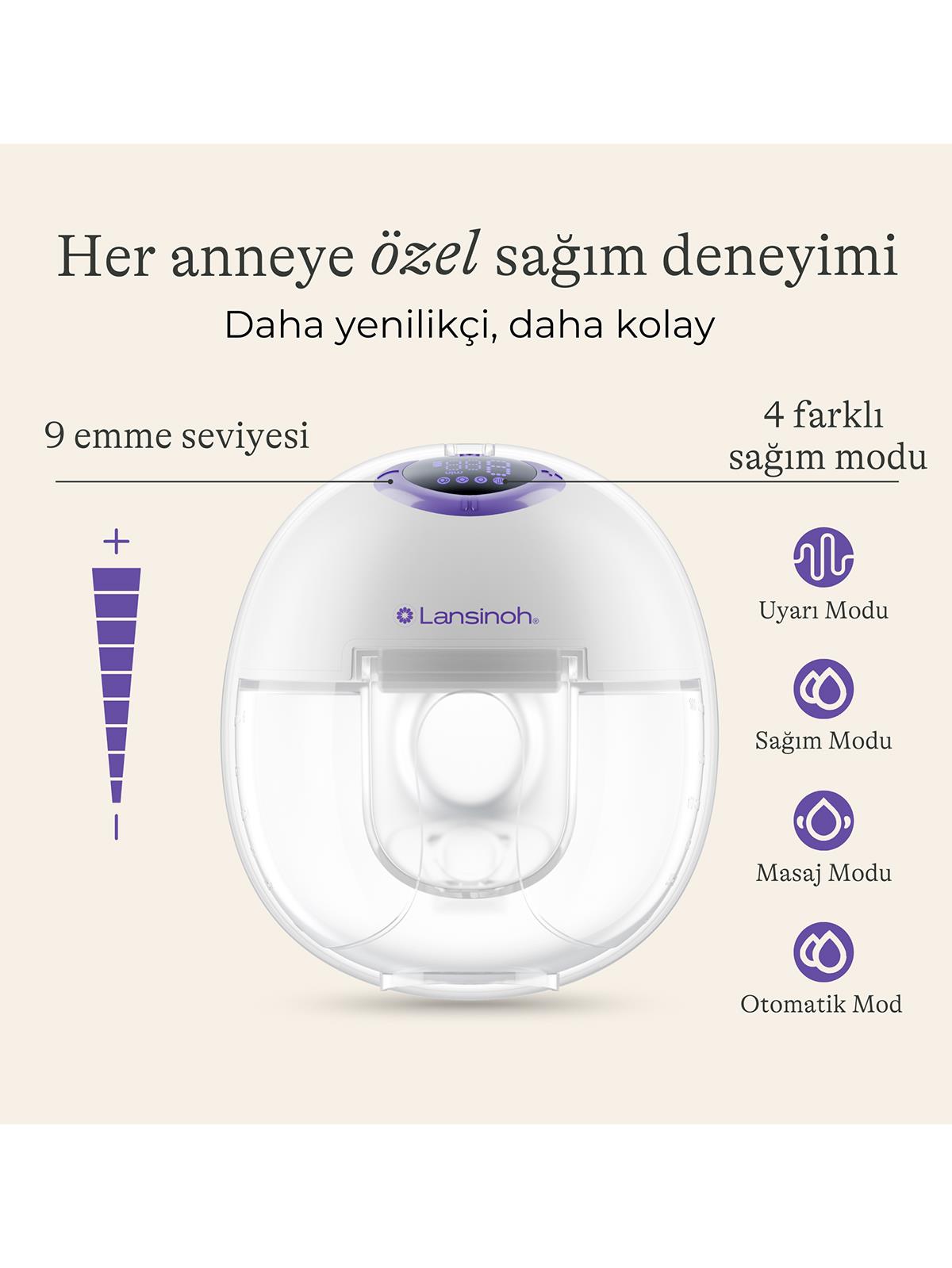 Lansinoh Giyilebilir Çiftli Göğüs Pompası