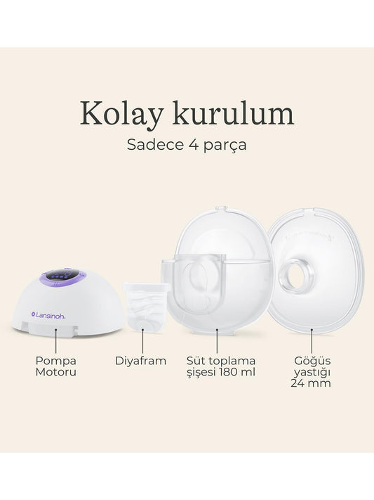 Lansinoh Giyilebilir Çiftli Göğüs Pompası