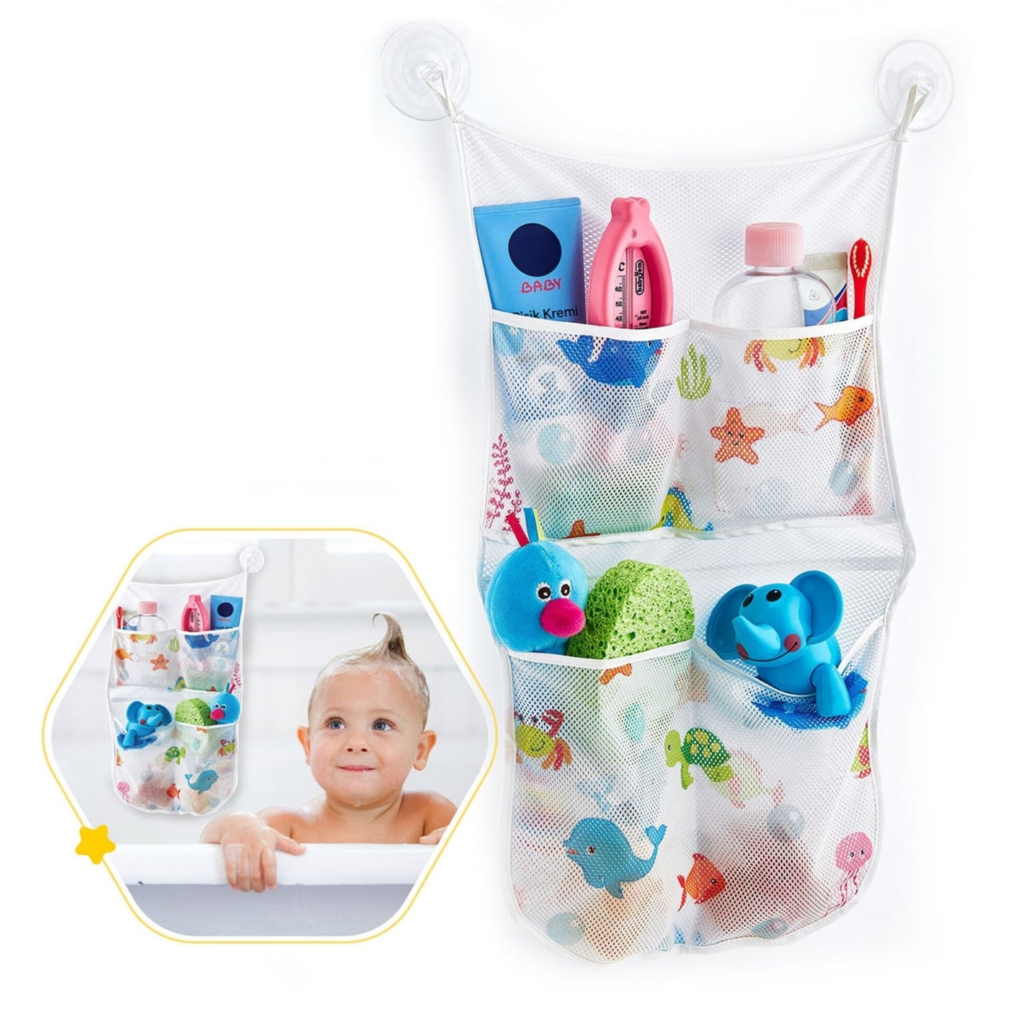 Baby Jem Bebek Banyo Oyuncak Torbası