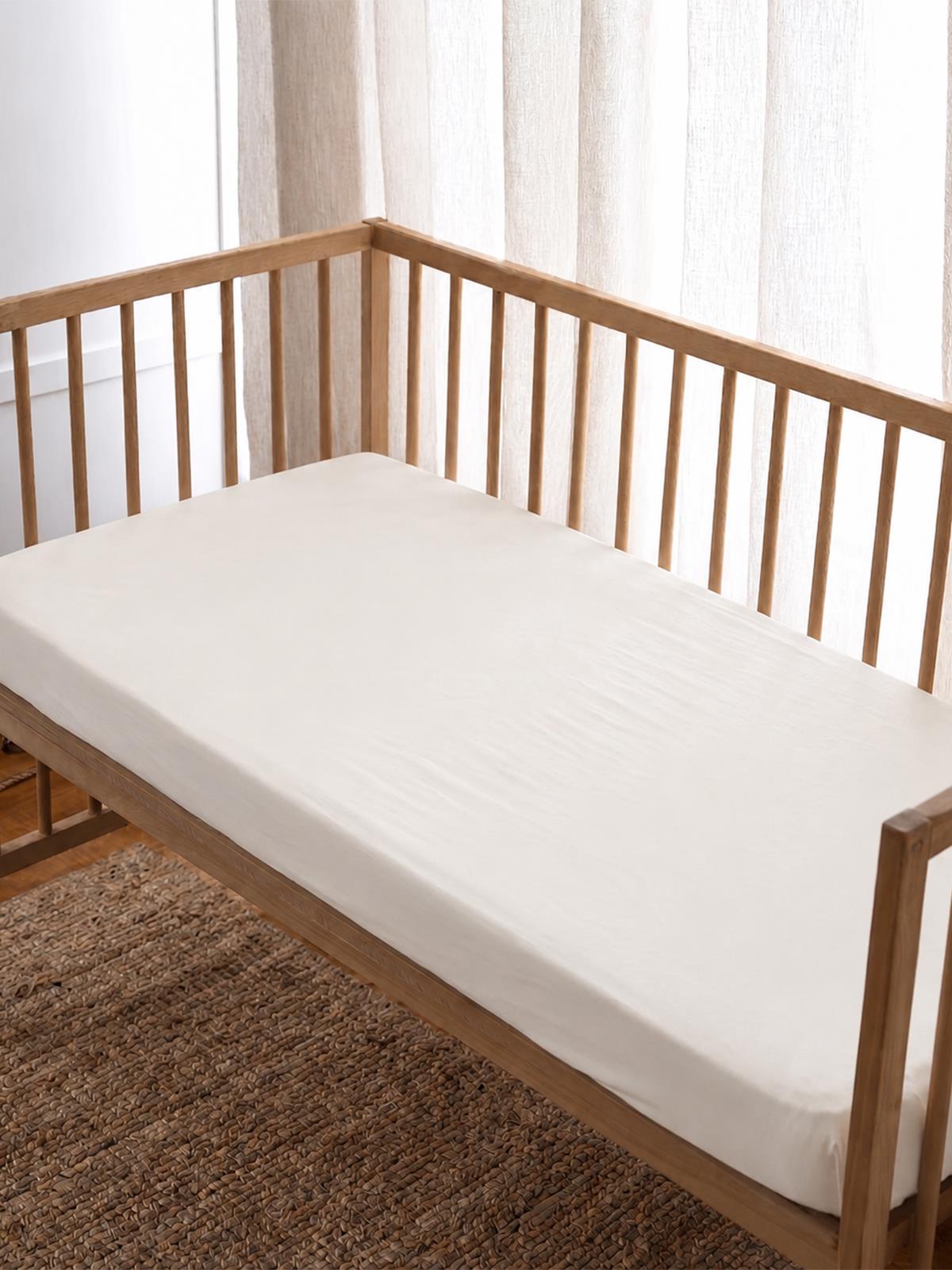 Safemom Lastikli Bebek Çarşafı 70x120 - Bej