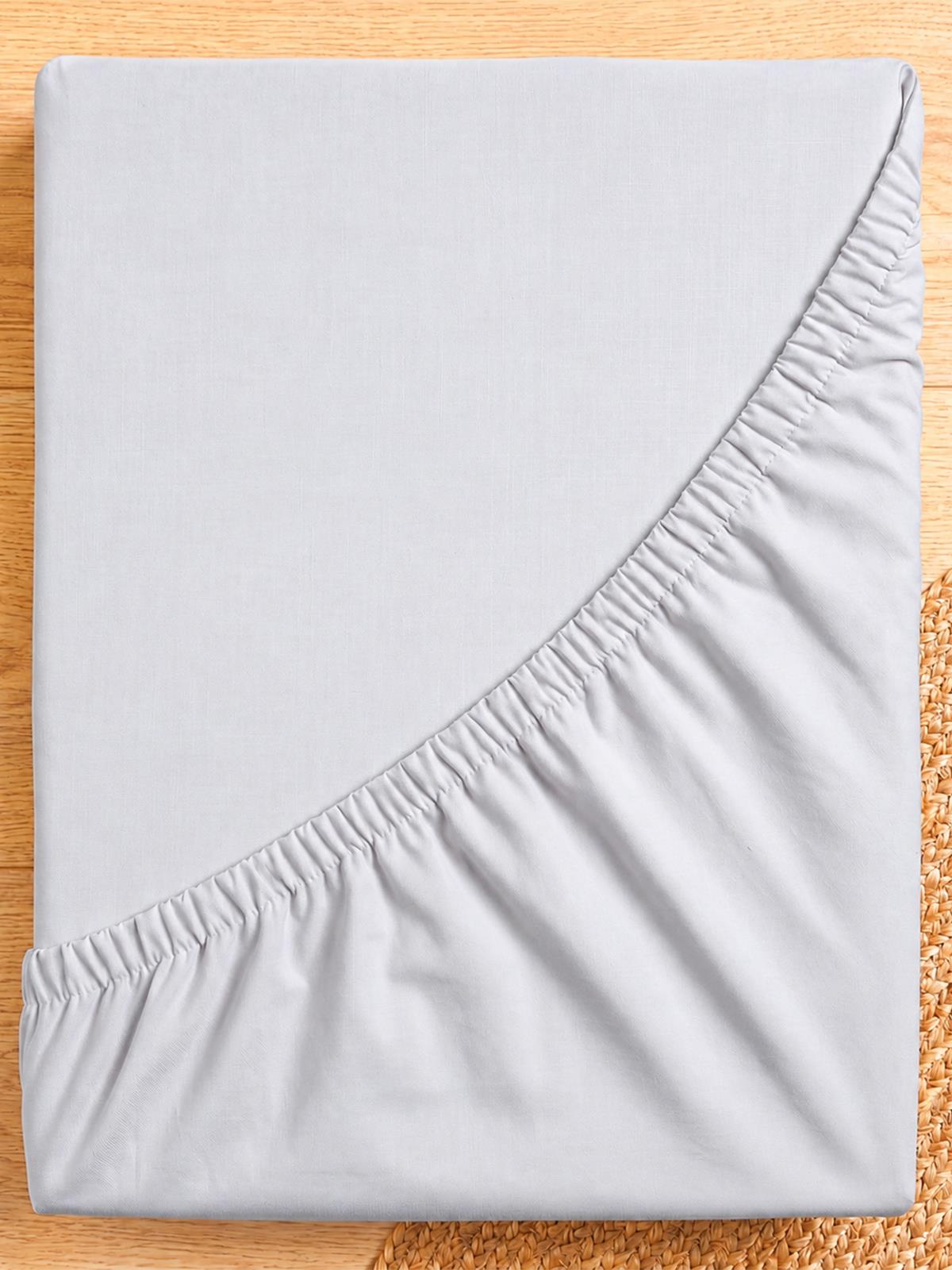 Safemom Lastikli Bebek Çarşafı 70x120 - Gri