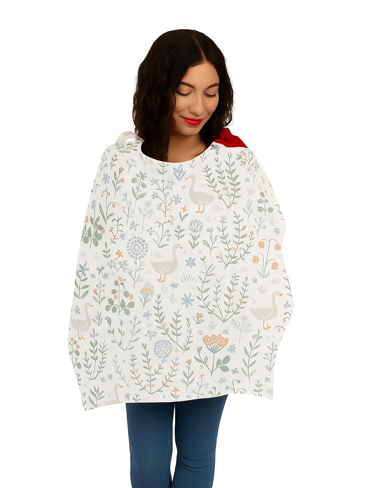 Safemom - Müslin Yeni Doğan Emzirme Seti - Swan - Turuncu