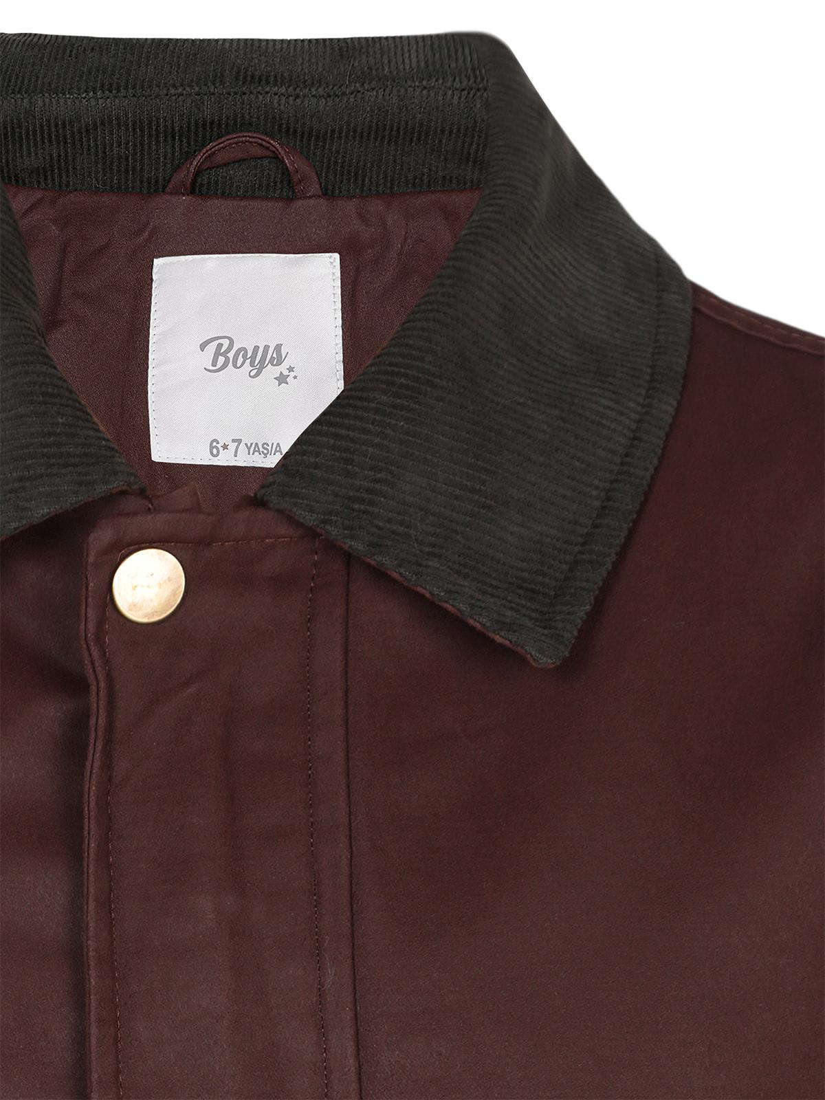 Civil Boys Gömlek Yakalı 6-9 Yaş Mont - Kahverengi