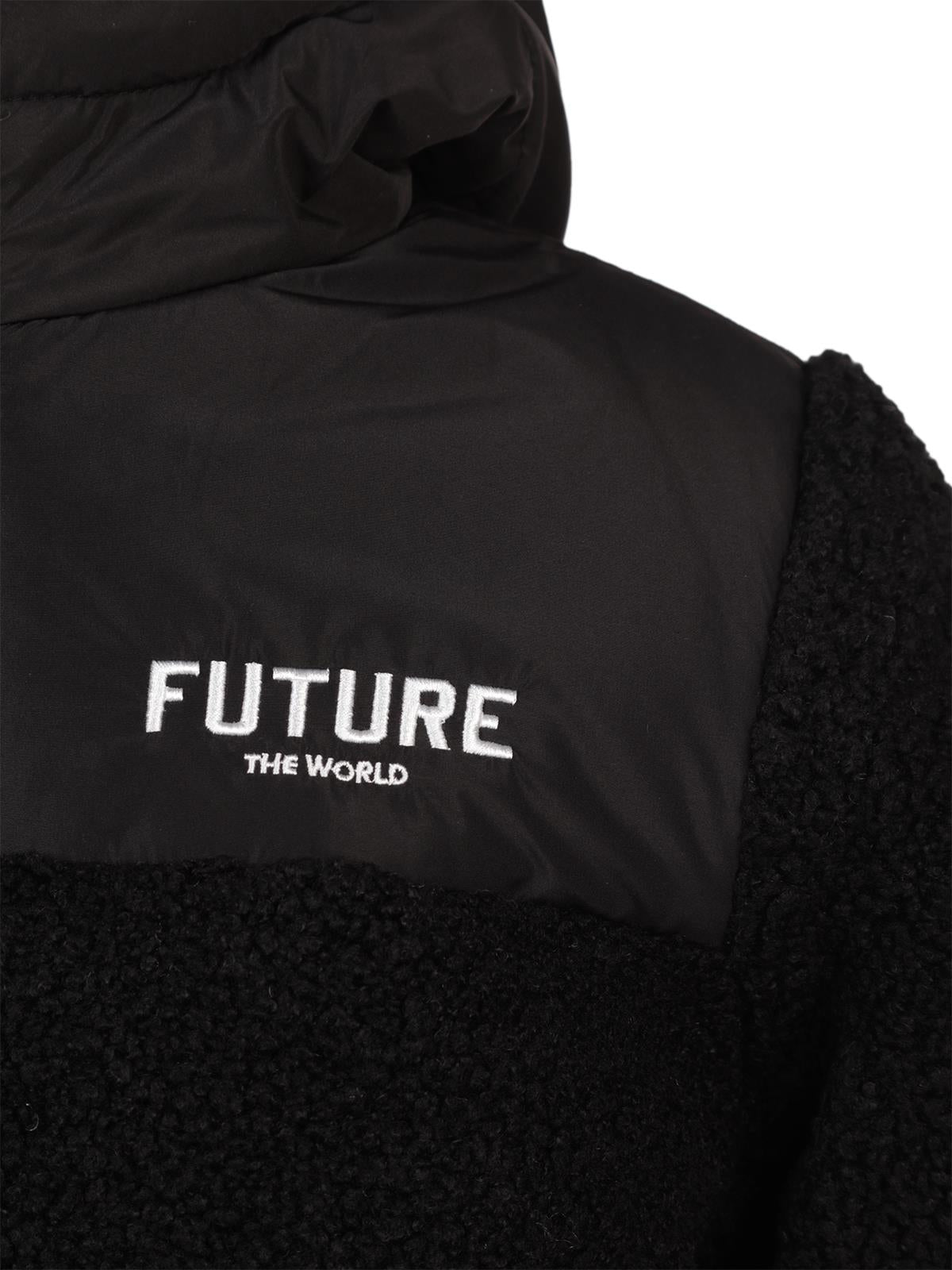 Civil Boys Future Baskılı Kapşonlu 6-9 Yaş Mont - Siyah